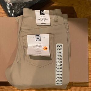 Slim Fit Benton Performance Pants - Stone (30x32) lowest price no offers